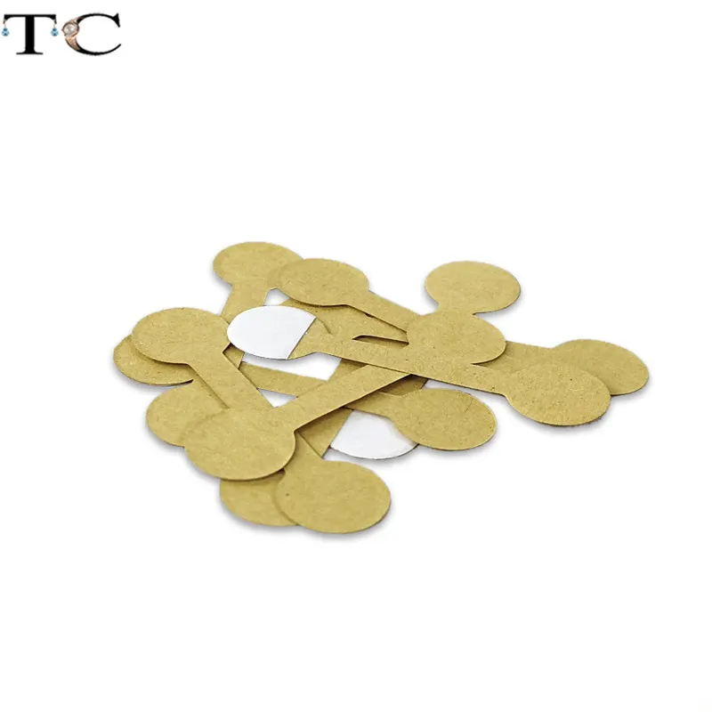 Karft бумажный ценник для ювелирных изделий прямоугольная круглая форма самоклеющаяся этикетка ювелирный магазин инструмент кольцо браслет ювелирные бирки 50 шт./лот