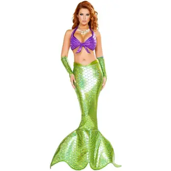 

Mermaid green anime cosplay disfraz halloween costumes for women mujer disfraces fantasia