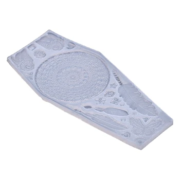 

Crystal Epoxy Resin Mold Dream Catcher Casting Silicone Mould DIY Crafts Tool B95F