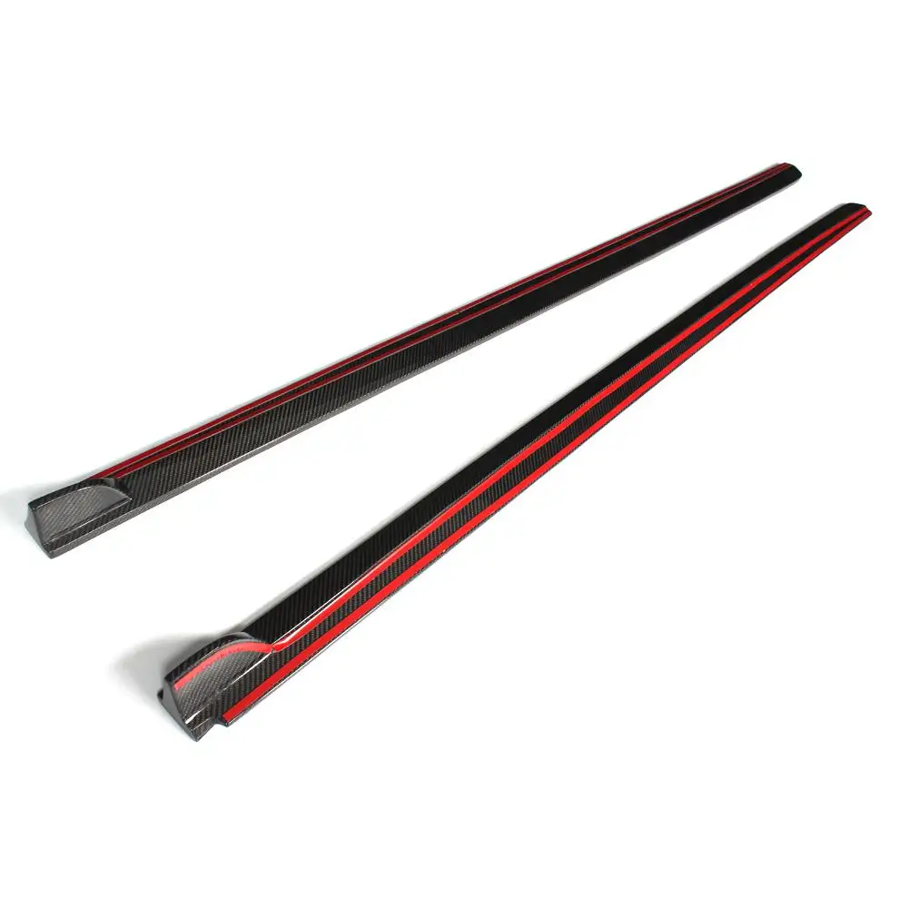 Боковые юбки для гонок из углеродного волокна/FRP Volkswagen VW Polo Hatcback 4 двери 2014 2016|skirt