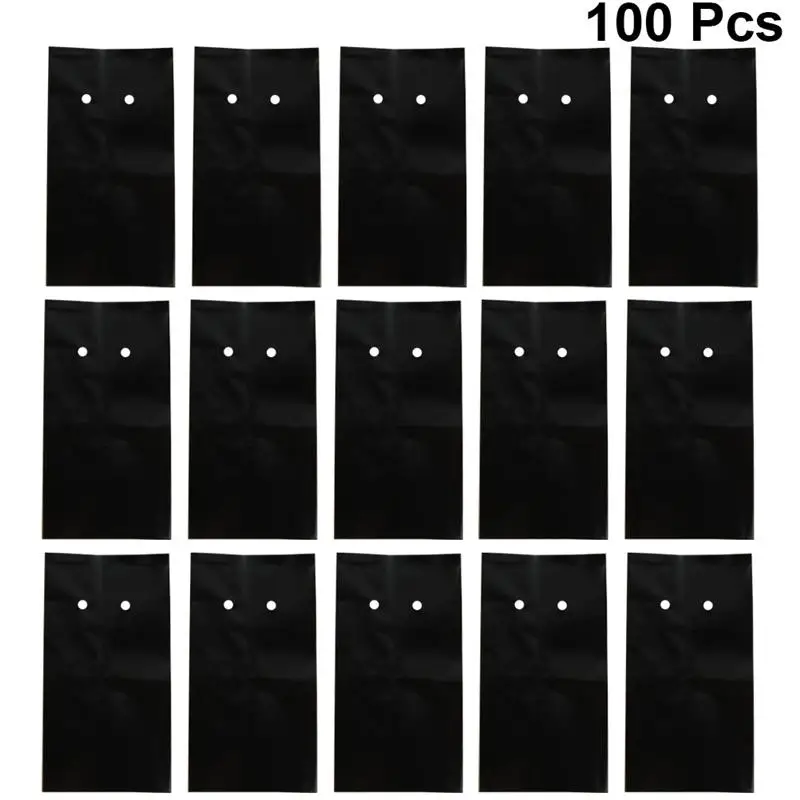 100Pcs Thin PE Plastic Nursery Bags Plant Grow Fabric Seedling Pots with Breathable Holes for Home Farming Garden Supplies | Дом и сад