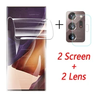 4 in 1 Screen Protector soft Hydrogel Film Für Samsung Galaxy Note 20 Ultra Note20 Schutz Film Für samsung Film nicht Glas