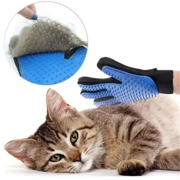 

Dog Pet Grooming Glove Silicone Cats Brush Comb Deshedding Hair Gloves Dogs Bath Cleaning Supplies Animal Combs Drop Shipping