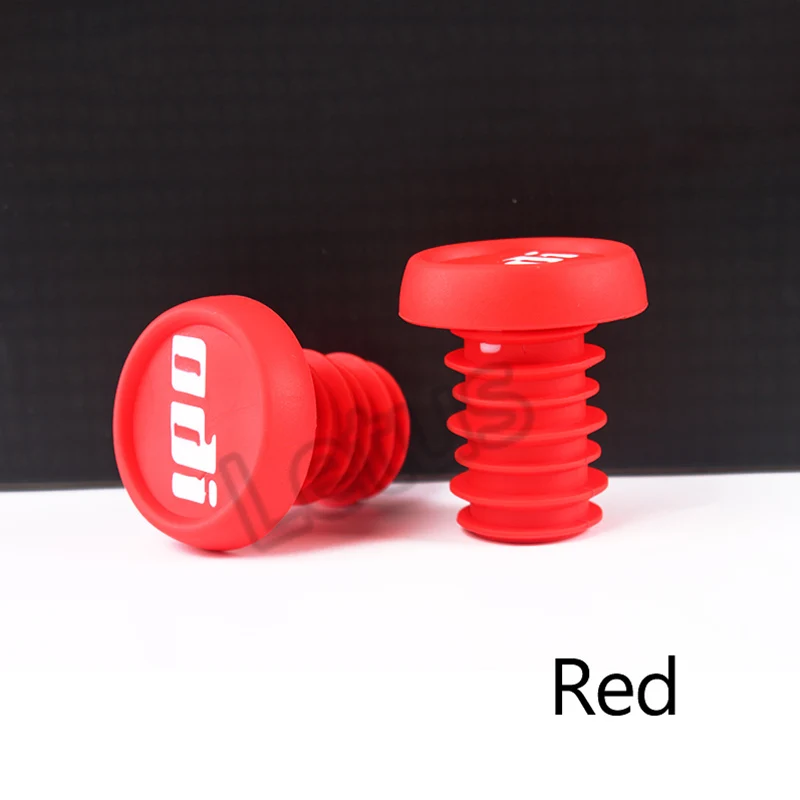 Red 1 pair ODI ручка велосипедного руля 1 пара концевые заглушки противоскользящие Твердые колпачки руля MTB велосипед легкие бар концевые Заглушки для горный велосипед BMX и DH FR баланс автомобиля - Цвет: Red 1 pair