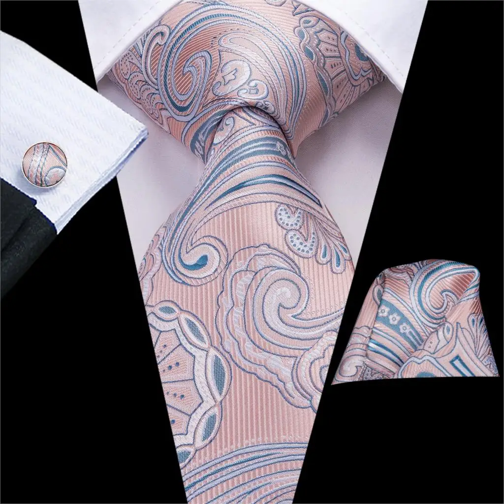 Hi-Tie Роскошные Цветочные Пейсли галстуки для мужчин мужские Desigenr красный зеленый снег Галстуки для рождества взрослый шелковый галстук Hanky запонки галстук набор