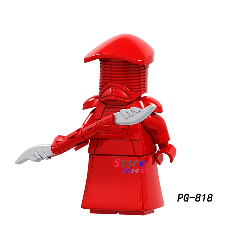 Одиночный Solo A Story Black red Royal Guard IG-88 Rey Han Solo строительный блок игрушки для детей фигурки - Цвет: PG818
