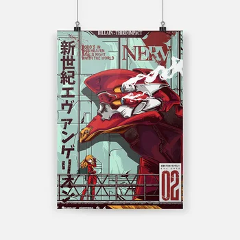 

Unit-01 Asuka Sohryu Anime Poster Canvas Painting Wall Art Decor Living Room Bedroom Study Home Decoration Prints