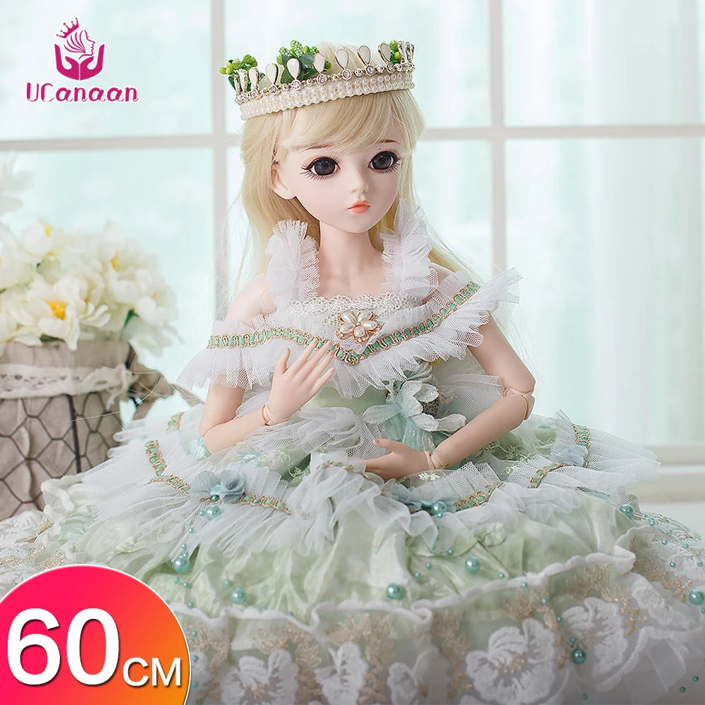 UCanaan 23,6 ''18 шаровых суставов 1/3 BJD SD кукла с одеждой наряд обувь парик волосы макияж для девочек подарок и коллекция кукол