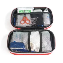 177 шт. бытовой портативный спасательный набор для домашних животных, аварийный комплект, медицинские принадлежности, раночный мешок, сумка-комплект для лечения, аптечка красного цвета