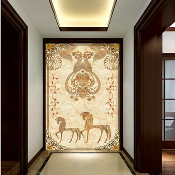 

Droopship Wallpaper European Style Hand Painted High Quality Entrance Map Mural Living Room Restaurant Custom Decorative