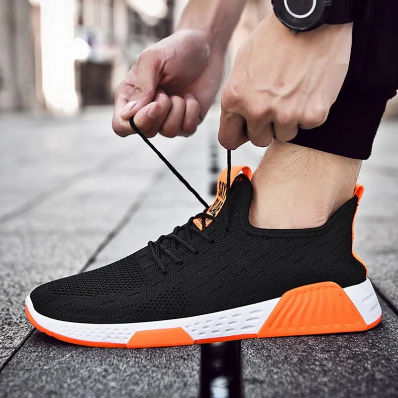 

WENYUJH 2019 Men Comfortable Running Shoe Lightweight Mesh Shoes Non-Slip Gym Athletic Sneakers Breathable Sport Causal Shoes