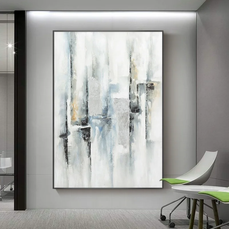 

Porch Light Luxury Minimalist Abstract Mural Paintings A Decorative Painting Modern Scandinavian Style Hand-painted Oil Painting