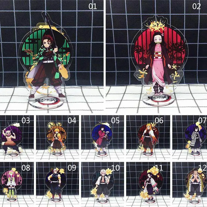 Демон убийца Kimetsu no Yaiba Tanjirou Nezuko Giyuu Zenitsu фигурка на акриловой подставке стол Декор