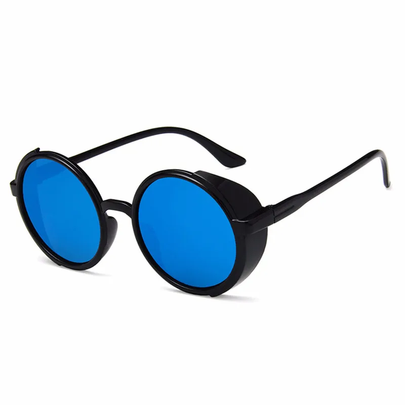 Винтажные круглые стимпанк Солнцезащитные очки для мужчин и женщин, модные очки, фирменный дизайн, ретро оправа, солнцезащитные очки, высокое качество, UV400