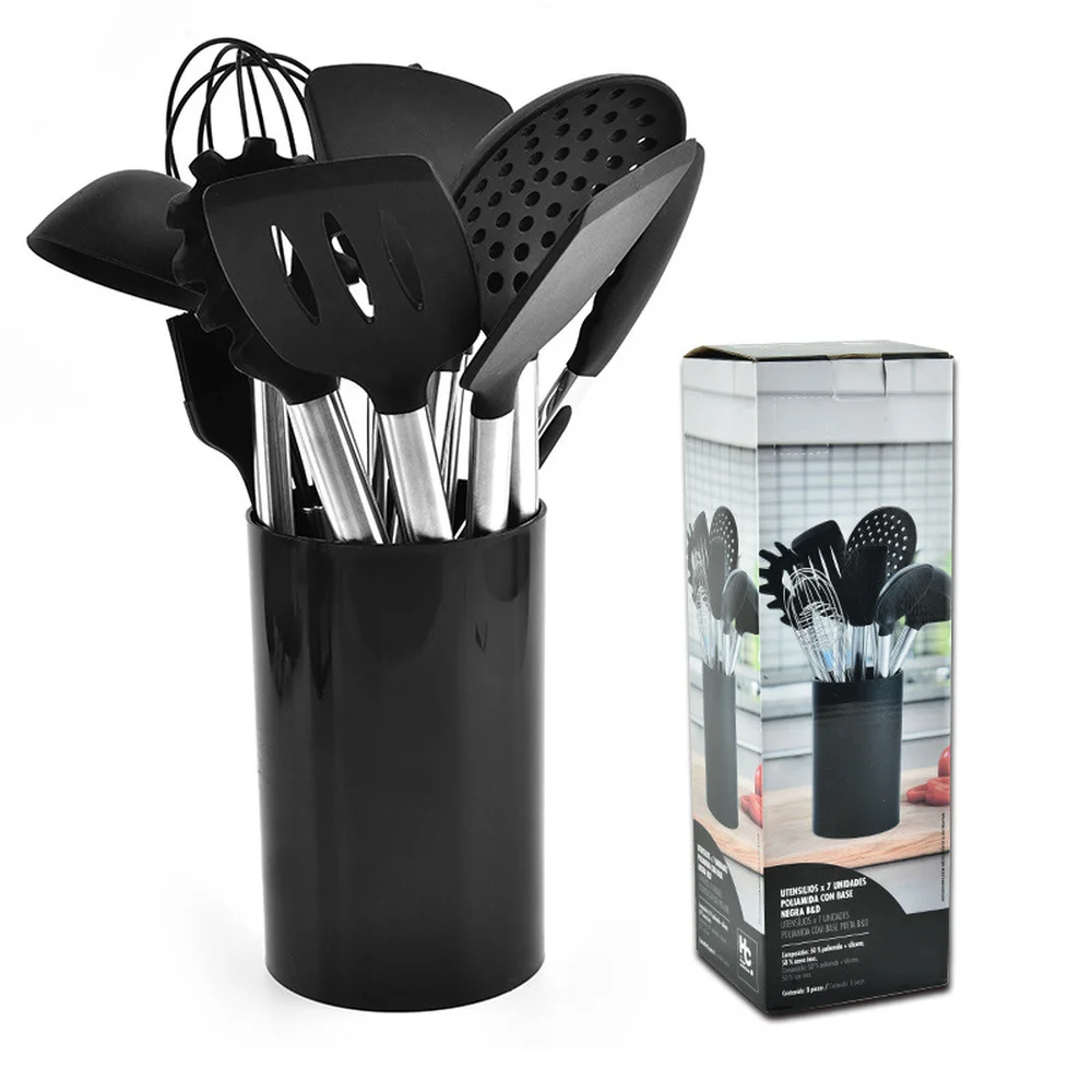 Kitchen Utensil Set 13Pcs Stainless Steel Silicone Cooking Utensils Non-stick Spatula with Storage Box Kitchenware Cooking Tools
