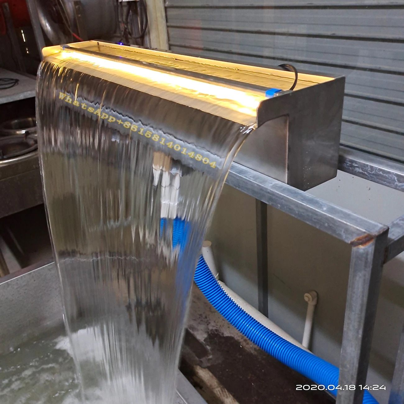 Acero Inoxidable Cortina De Agua De Cascada Aliviabra 304 Fuente Decorativa  De Cascada Piscina, image size:1300x1300