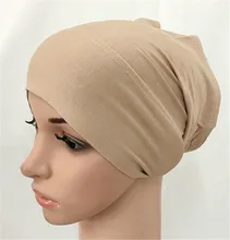 

20pcs modal inner Hijab Caps Muslim stretch Turban cap Islamic Underscarf Bonnet hat female headband tube cap turbante mujer