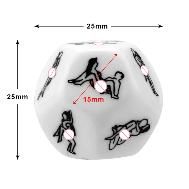 VATINE 12 Sides Sex Dice Humour Gambling Erotic Craps Dice Love Sexy Posture Sex Toys for