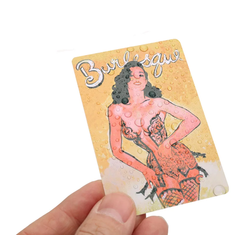 1 шт. сексуальные карты красоты матовые водонепроницаемые пластиковые игральные карты для подарка/вечерние/Семейные игры Покер