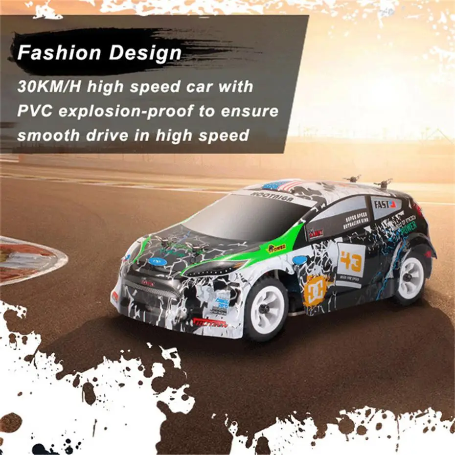 Wltoys K989 1:28 Радиоуправляемый автомобиль 2 4G 4WD матовый двигатель 30 км/ч
