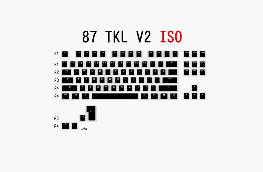 布丁V2-黑白-87 TKL ISO