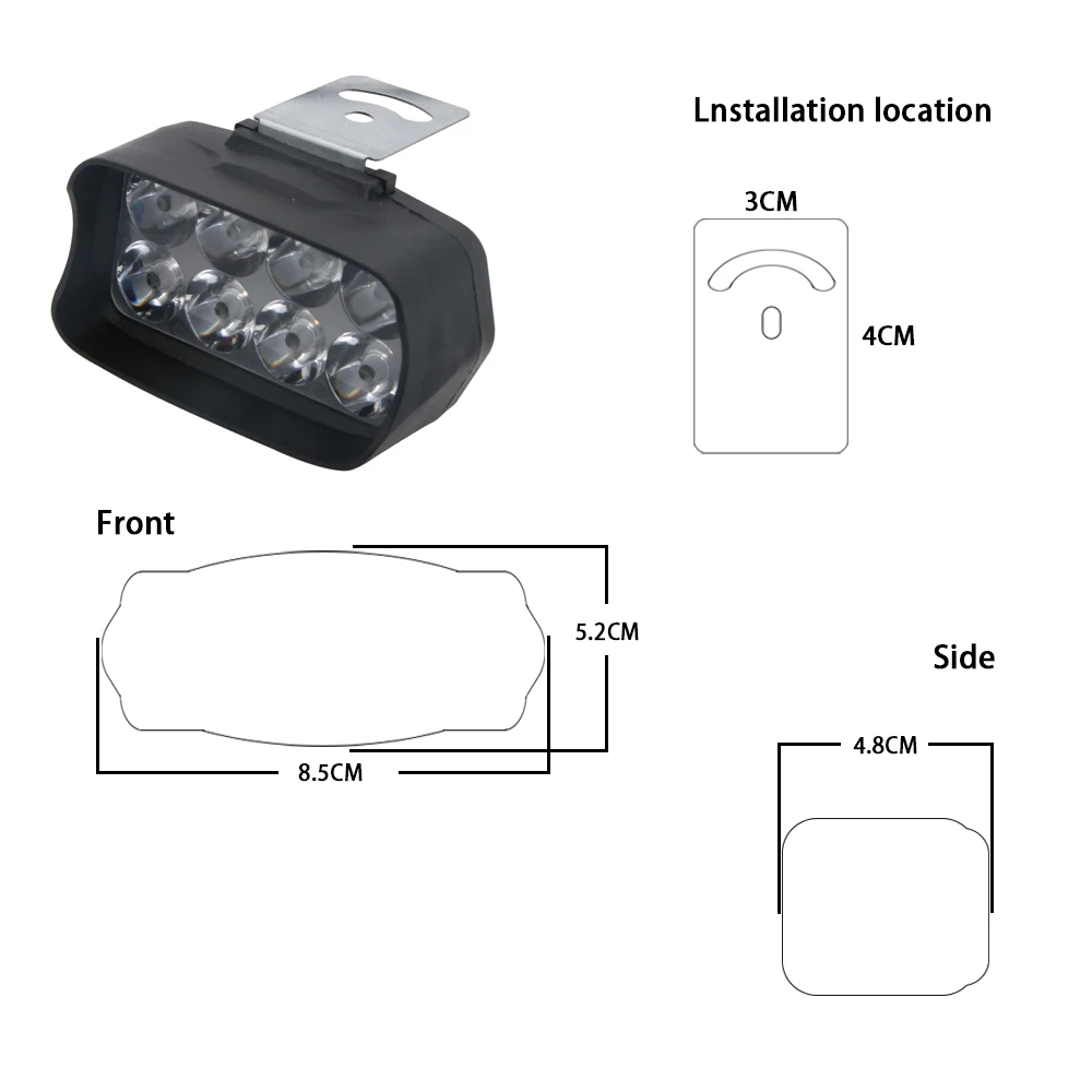 LED Work Bar Light Headlight for Car Motorcycle Tractor Boat Off Road 4WD 6/8/12/15/16LED SMD Truck SUV ATV Fog Lights Lamp 12V