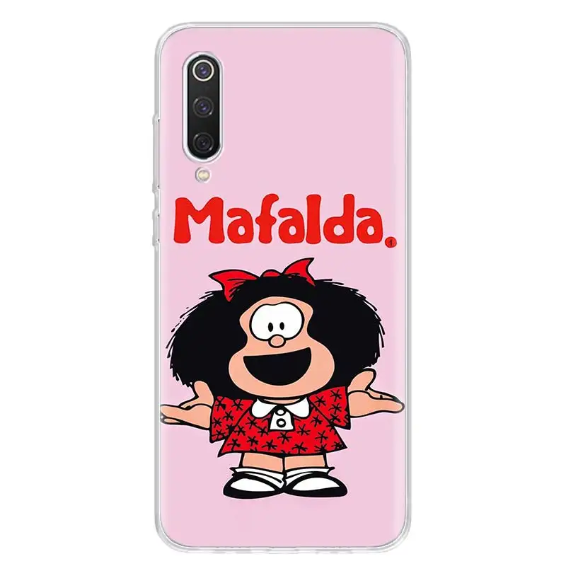 Funda de teléfono Mafalda para Xiaomi Redmi Note 10S 9S 8T 11 10 9 8 Pro 7 9A 9T 9C 8A 7A 5 Coque Capa|Fundas antigolpes teléfono| - AliExpress