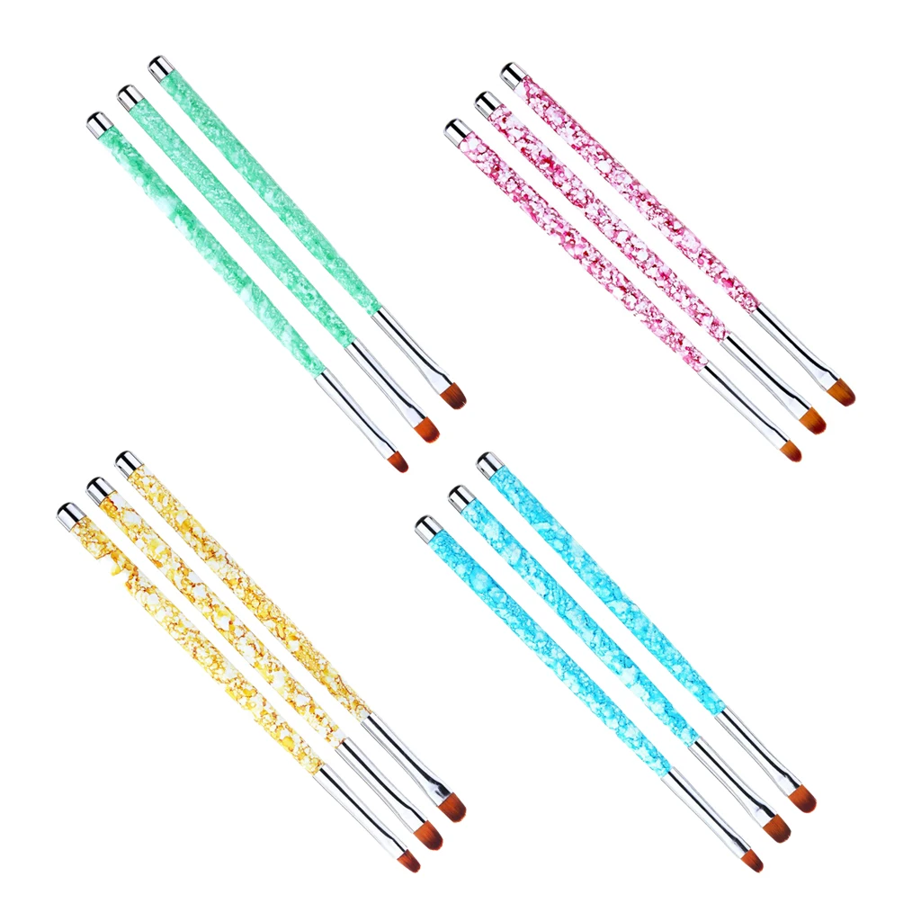 3pcs Nail Art Liner Brushes Nail Design Brush Pen Nail Dotting Painting Pen 3pcs Nail Art Liner Brushes Nail Design Brush Pen Nail Dotting Painting Pen