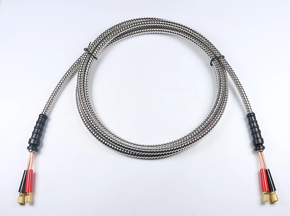 Двойной бронированный кабель от MICRODOT до гибкая защита из нержавеющей стали