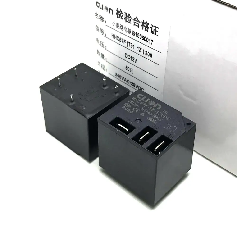 5 шт. clion реле HHC67F-1Z-12VDC T91 12VDC 5PIN абсолютно новое и оригинальное реле