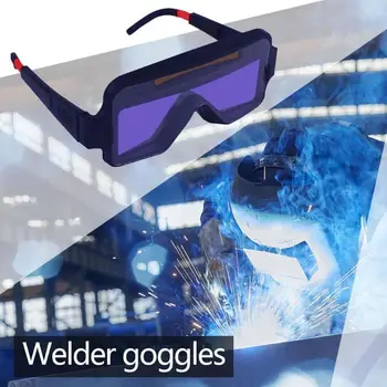 

Automatic Dimming Welder Goggles Gas Argon Arc Welding Protective Glasses Foldable Screen Solar Panel Soldering Supplies