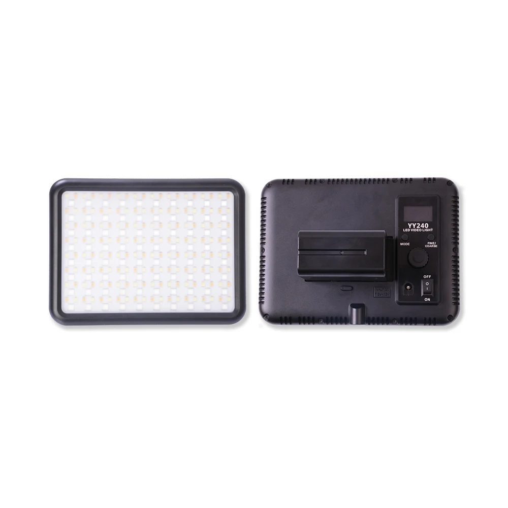  Video YY240 2500-8500K Dimming RGB LED Continuous Panel Light Background Light for Camera Camcorder - 4000363898841