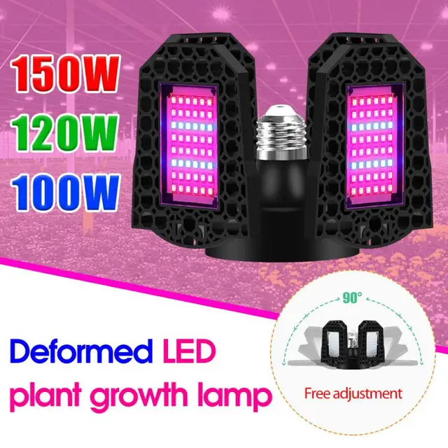 240 Led -Ek Piros Kék Spektrumú Növény Termesztése Világos Növényi Fitolamp 100/120/150W Laamp Proint Gope E27 Deformáció - Image 3