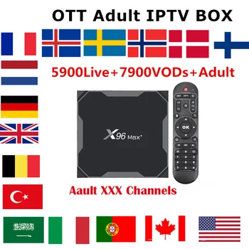 

X96 Max plus IPTV Box Wireless Android 9.0 IPTV France Portugal Belgium Netherlands Belgium Italy IPTV Subscription TV Box