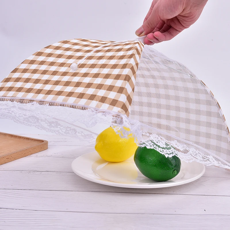 1pcs Foldable Table Food Cover Umbrella Style Anti Fly Mosquito Kitchen Cooking Tools Meal Cover Table Mesh Food Covers