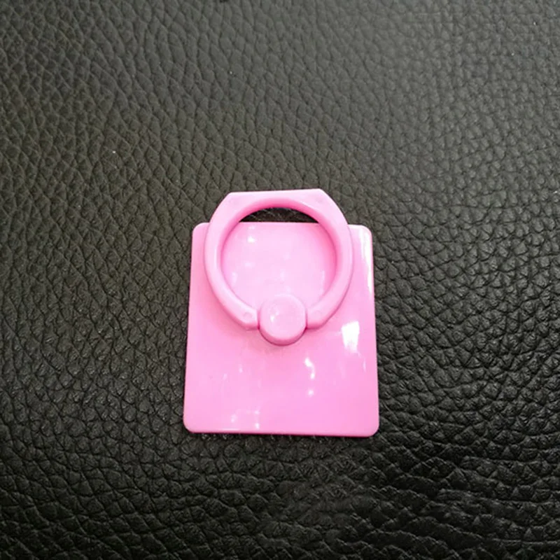 Кольцевой кронштейн Пластиковая кольцевая Пряжка 360 градусов вращение ударопрочный держатель для мобильного телефона держатели Подставки - Цвет: Розовый