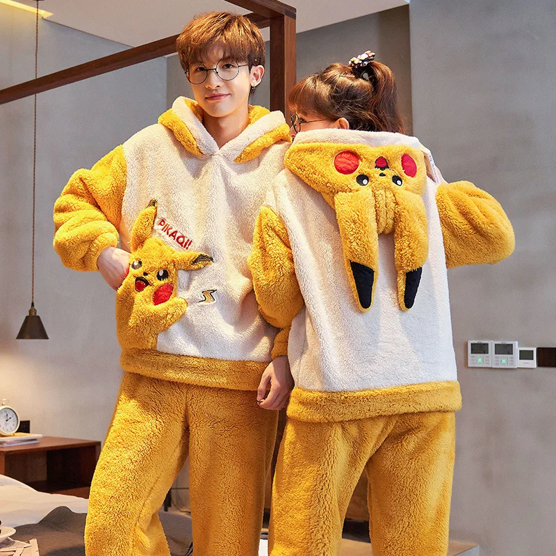 Cartoon Pokemon Pajamas Cute Coral 