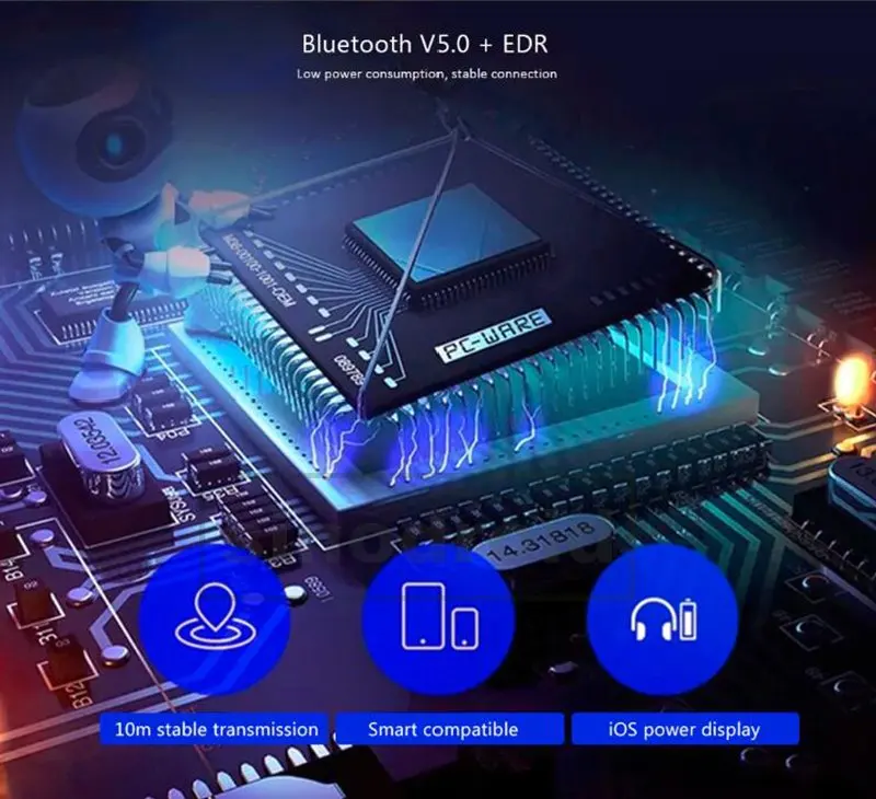 I14 Беспроводные наушники с сенсорным управлением Bluetooth V5.0 спортивные наушники TWS стерео с микрофоном зарядная коробка Автоматическое Сопряжение