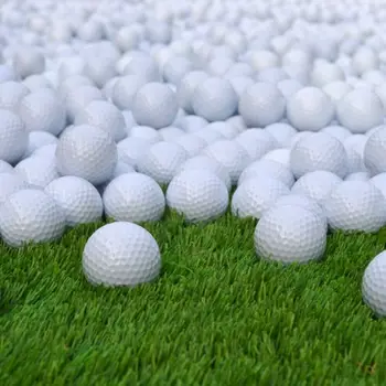 White Golf Balls Round Golf Balls Portable Driving Range Outdoor Sport Tennis Golf Practice Balls