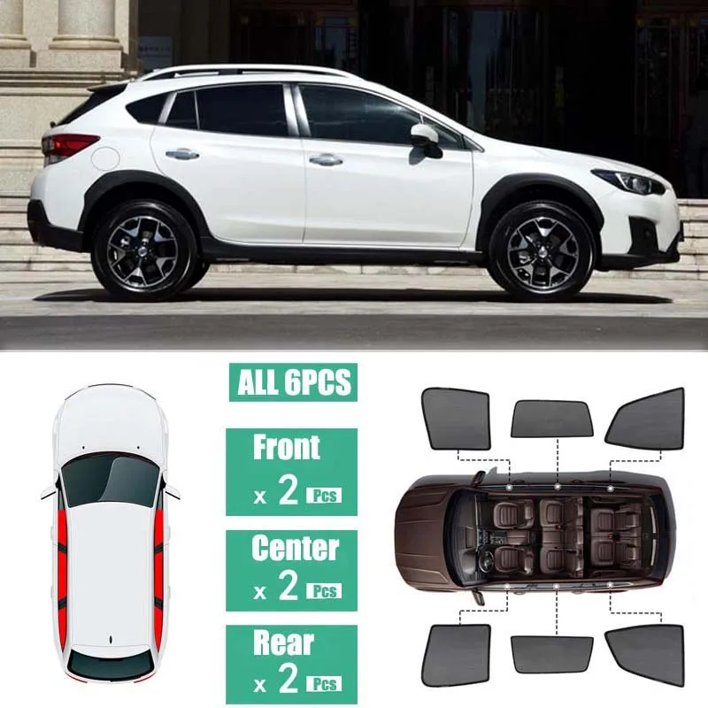 

Side Windows Magnetic Sun Shade UV Protection Ray Blocking Mesh Visor Fit For Subaru XV 2018-2019