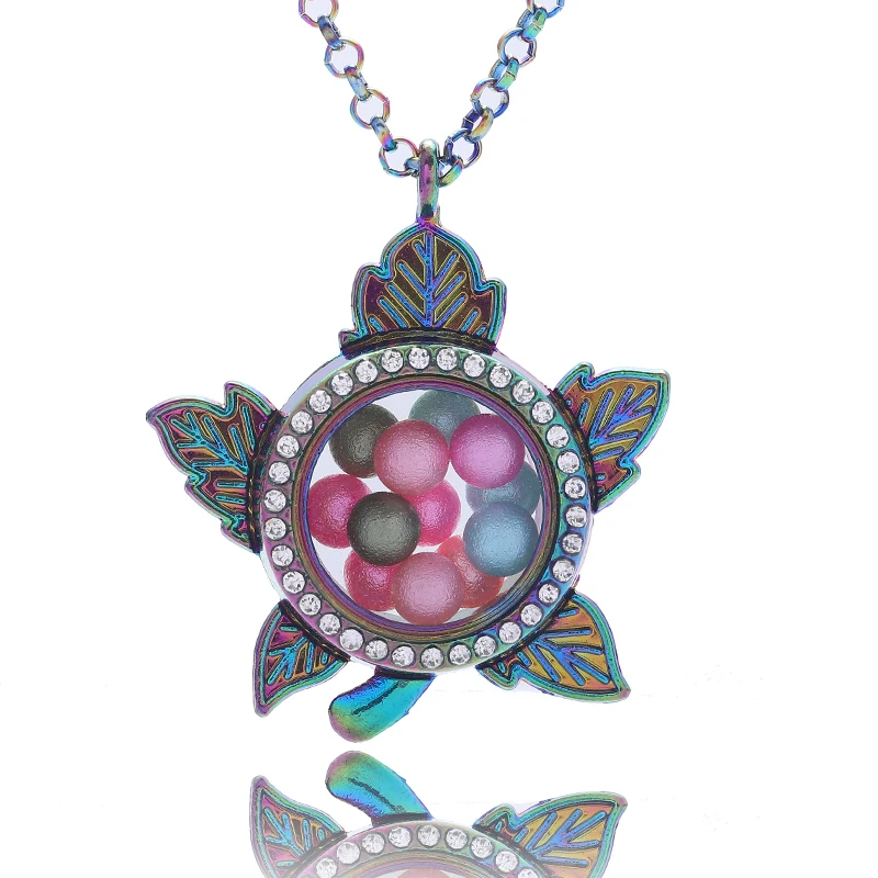 Цветные стразы жемчужное колье с кулоном в виде клетки 8 мм бусины Маленькая