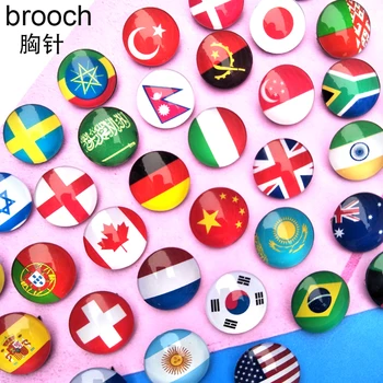 

S10 Rozet Pin Russian Ukraine Belarus Kazakhstan Korea Poland Netherland Country Flag Badges Backpack Icons Brooch For Clothes