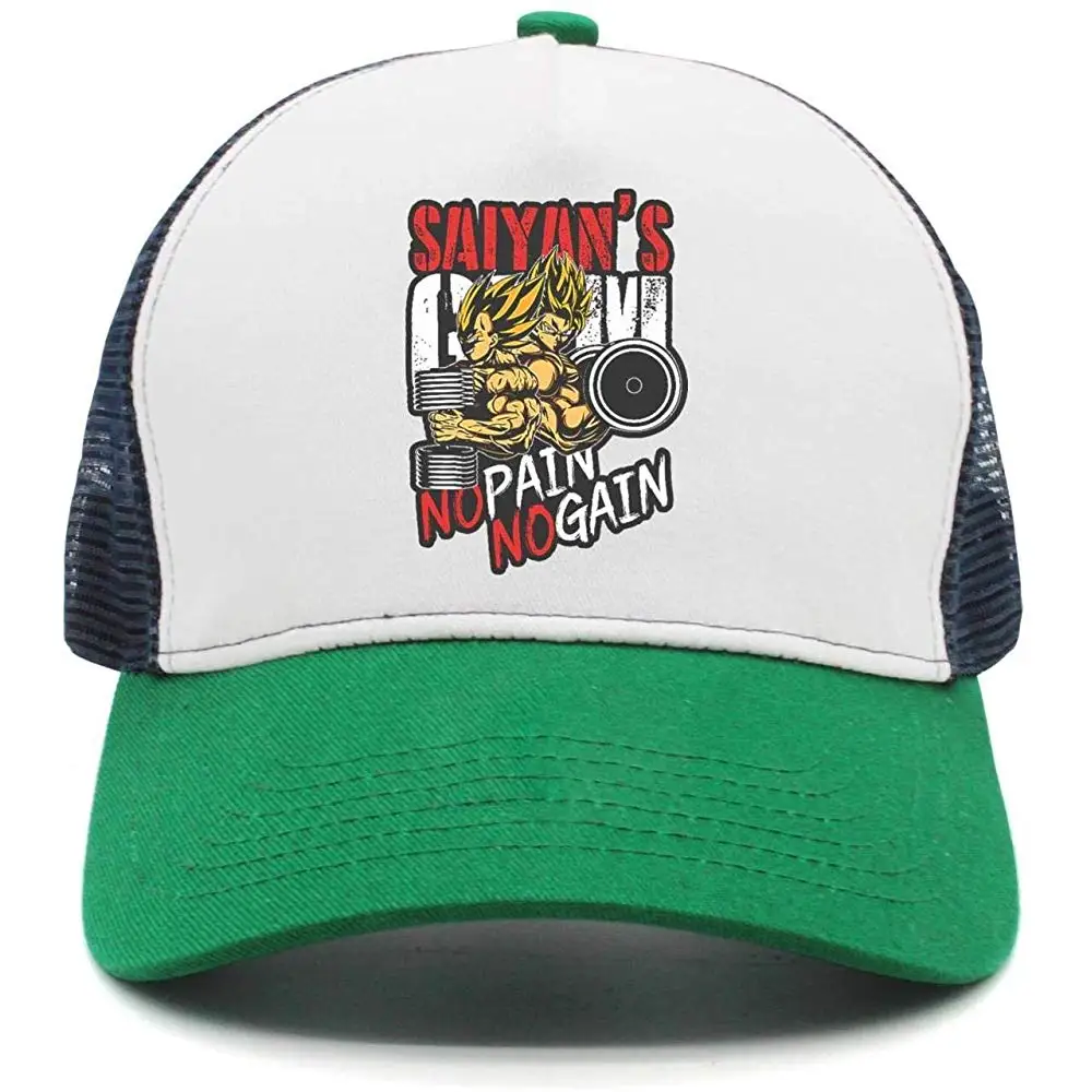Регулируемая бейсболка для мужчин с логотипом Dragon-Ball-Z-Mesh