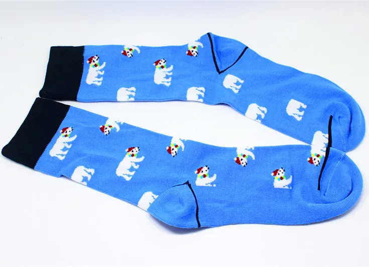 Cotton Socks Men's Fashion Europe and Popular Harajuku Style Christmas funny Stockings Image Series gifts for men