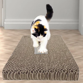 

Pet Cat Corrugated Scratcher Cat Training Toy Scratcher Kitten Scratch Board Pad Soft Bed Mat Claws Care Toys