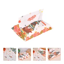

1 Bag of 70 Sheets Christmas Pattern Facial Tissues Wood Pulp Napkin Towel