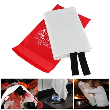 

1m Sealed Fire Blanket Home Kitchen Safety Fighting Fire Extinguishers Boat