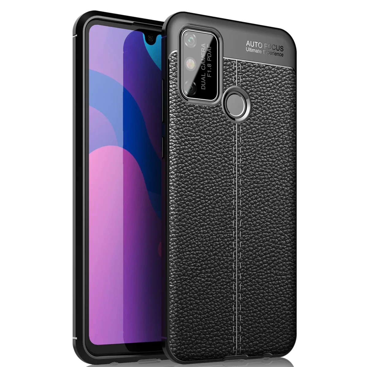 Новый кожаный чехол для телефона с рисунком личи Huawei Honor Play 9A ударопрочный из ТПУ