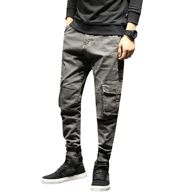 

Men's Fashion Casual Trend Tooling Jeans Male Comfortable Brand Straight Loose Denim Pants Men Temperament Hot Selling Trousers