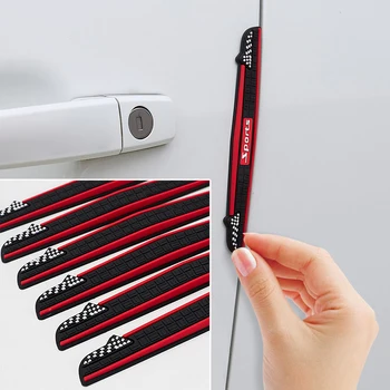 

Universal Car Door Edge Protector Black Strip Anti Scratch Rubber Stickers Bumper Protection Guard Anti-collision Trim Styling